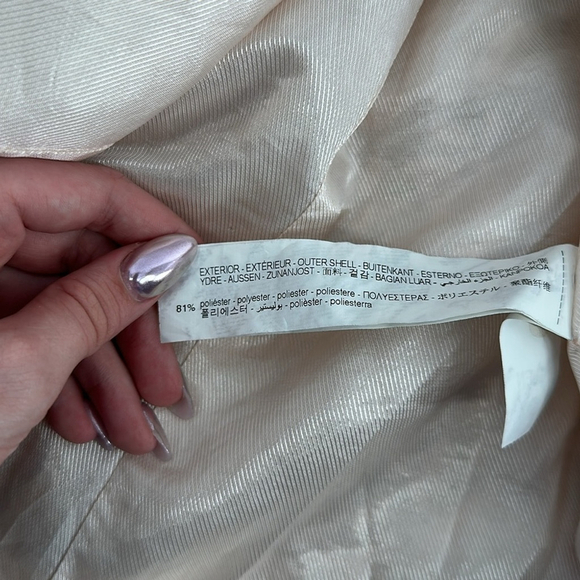 Zara blazer Gold jacquard jacket elegant pretty business casual event sz lg - Picture 5 of 10